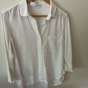 Bella Dahl Crisp White Collared Shirt